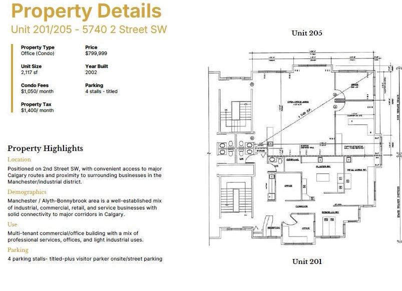 Picture for 201 &amp; 205, 5740 2 Street SW